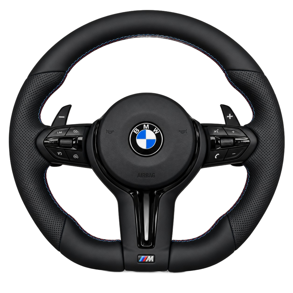 Full Black steering wheel for BMW